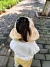 爱宝适婴儿帽子夏季网眼大帽檐防晒帽女童遮阳帽宝宝太阳帽T334黄色小鸭 实拍图