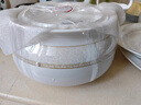 康琴（KANGQIN） 碗碟套装简约防烫高脚吃饭碗套装组合家用面碗菜盘家用陶瓷餐具 时尚小资4.5英寸高脚碗10个装 实拍图