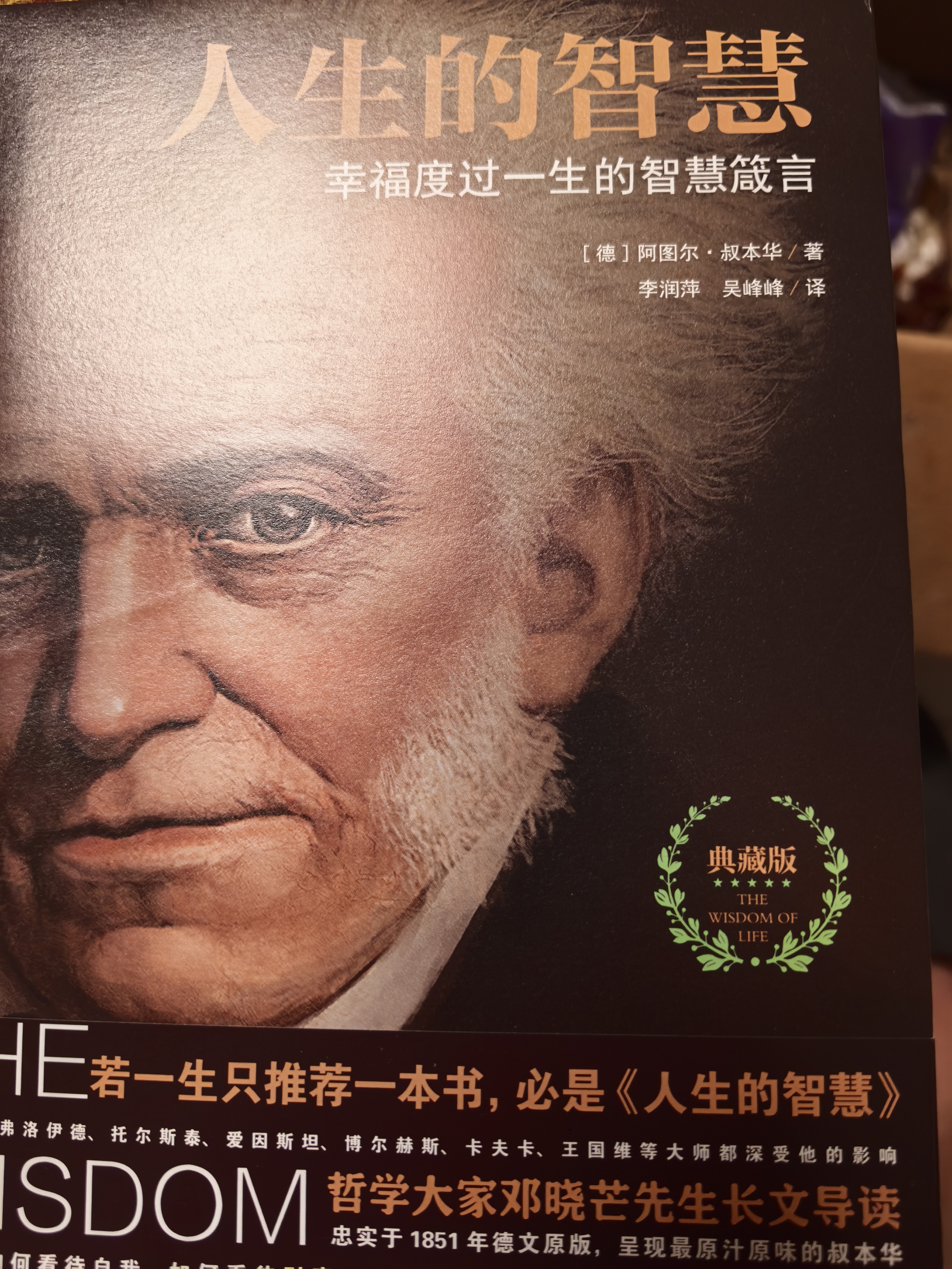 人生的智慧典藏版 叔本华德文原版直译邓晓芒导读人生幸福哲学经典入门读物 实拍图