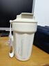 SZTAA保温杯水杯高颜值学生咖啡杯便携316不锈钢长效保温随行杯可乐杯 月牙白480ml【316+杯刷】 实拍图