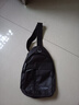 运动跑步包男休闲斜挎包手机包防泼水健身包女单肩包 黑色 实拍图