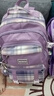 爱迪生发明家库洛小学生书包女孩米减负护脊双肩包初中生背包 2266-2 紫色大号 实拍图
