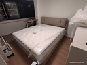 喜临门真皮艺双人床现代简约软靠包【尼亚pro-储物款】 云雾米+白骑士plus床垫 1.8*2米 实拍图