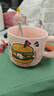 可爱fufu生日蛋糕马克杯带盖勺陶瓷杯送女生高颜值有意义生日礼物 汉堡生日蛋糕杯+勺1个350ml 实拍图