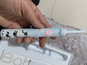 贝博氏儿童电动牙刷声波震动抗菌刷毛3-6-12岁儿童礼物晴空蓝 实拍图