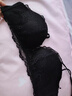 KJ品牌无钢圈文胸小胸聚拢性感蕾丝文胸套装上托侧收内衣女新款胸罩 纯黑套装 75B 34B 实拍图
