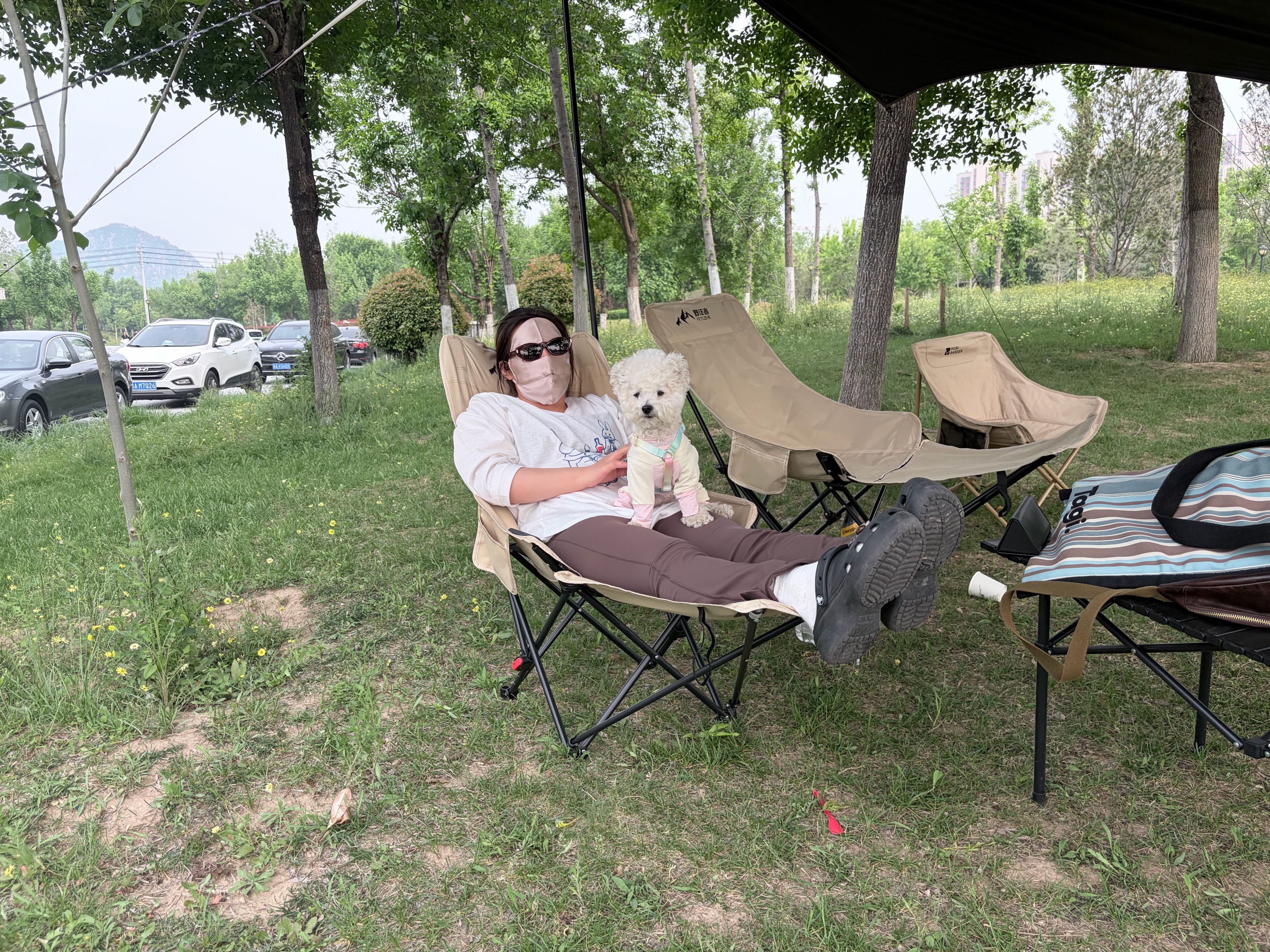 夏秦100%真丝防晒面罩全脸口罩桑蚕丝透气脸基尼防紫外线口罩女春夏 【丝雾咖】真丝16姆米防晒面罩 实拍图