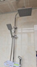 莱尔诗丹淋浴花洒套装 方形喷枪花洒银色 全铜主体龙头增压花洒全套 F816 实拍图