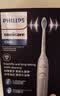 飞利浦（PHILIPS）声波电动牙刷钻石3系 5倍洁齿5种模式 刷头*2【亮白+洁净】生日礼物 送男生女友HX5181/01  白 实拍图