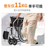 怡辉（YIHUI）轮椅轻便折叠老人专用出行年轻人骨折小型便携式铝合金手动可自推 实拍图