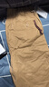 马登工装美式复古Easypants卡其休闲裤男士宽松直筒束脚长裤子男春 卡其色 【老钱风/裤子男款潮流百搭/九分裤男】 L 实拍图