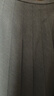 优衣库女装宽褶中裙/半身裙裙子479916 488364 488364/08深灰色 M 实拍图