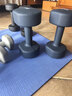 Keep哑铃男女健身家用彩色浸塑环保手铃亚铃肌肉训练暗夜蓝8kg*2 实拍图