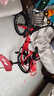 凤凰（Phoenix）儿童自行车宝宝脚踏车儿童折叠自行车4-8岁童车 陆寻 中国红 16寸 实拍图