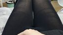 柔软天鹅绒80D薄透显瘦光腿神器超自然裸感肉色连裤袜 黑色防勾丝不起球1条 均码 90-140斤可穿 实拍图