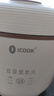 ICOOK迷你电饭煲1到2人多功能煲汤煮粥可预约电饭锅一人食小型智能触控电煮锅旅游便携不粘内胆0.8L奶白 咖色-智能款 1.6L 实拍图