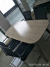 曲森（QUSEN） 办公会议桌长条椭圆形简约现代小型工作接待培训室4-8人桌椅组合 定制（色卡颜色一块） 实拍图