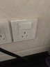 公牛（BULL）开关插座面板86型家用暗装墙壁电源五孔usb网络网线空调插座G07白 一开三孔16a空调插座 实拍图