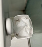 懒角落脏衣篓家用卫生间浴室洗衣篮子脏衣篮脏衣服收纳筐塑料带轮 白色 实拍图