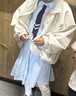 巴拉巴拉女童裙子儿童连衣裙2025夏条纹衬衫裙子208225111047 实拍图