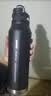 恩尔美（nRMEi）保温保冷杯大容量男士款316不锈钢学生户外骑行便携运动水壶杯子 黑色1000ml【抗菌316/保温保冷】 实拍图
