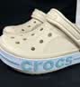 卡骆驰（CROCS）贝雅卡骆班洞洞鞋轻便耐磨一脚蹬休闲鞋女鞋时尚沙滩鞋|205089 冬日白/彩色-1LI 44 (280mm) 实拍图