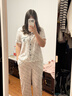 维多利亚的秘密（Victoria's Secret）维密 单依纯同款宅度假天丝绵柔印花凉感睡衣家居服套装女不易皱 实拍图