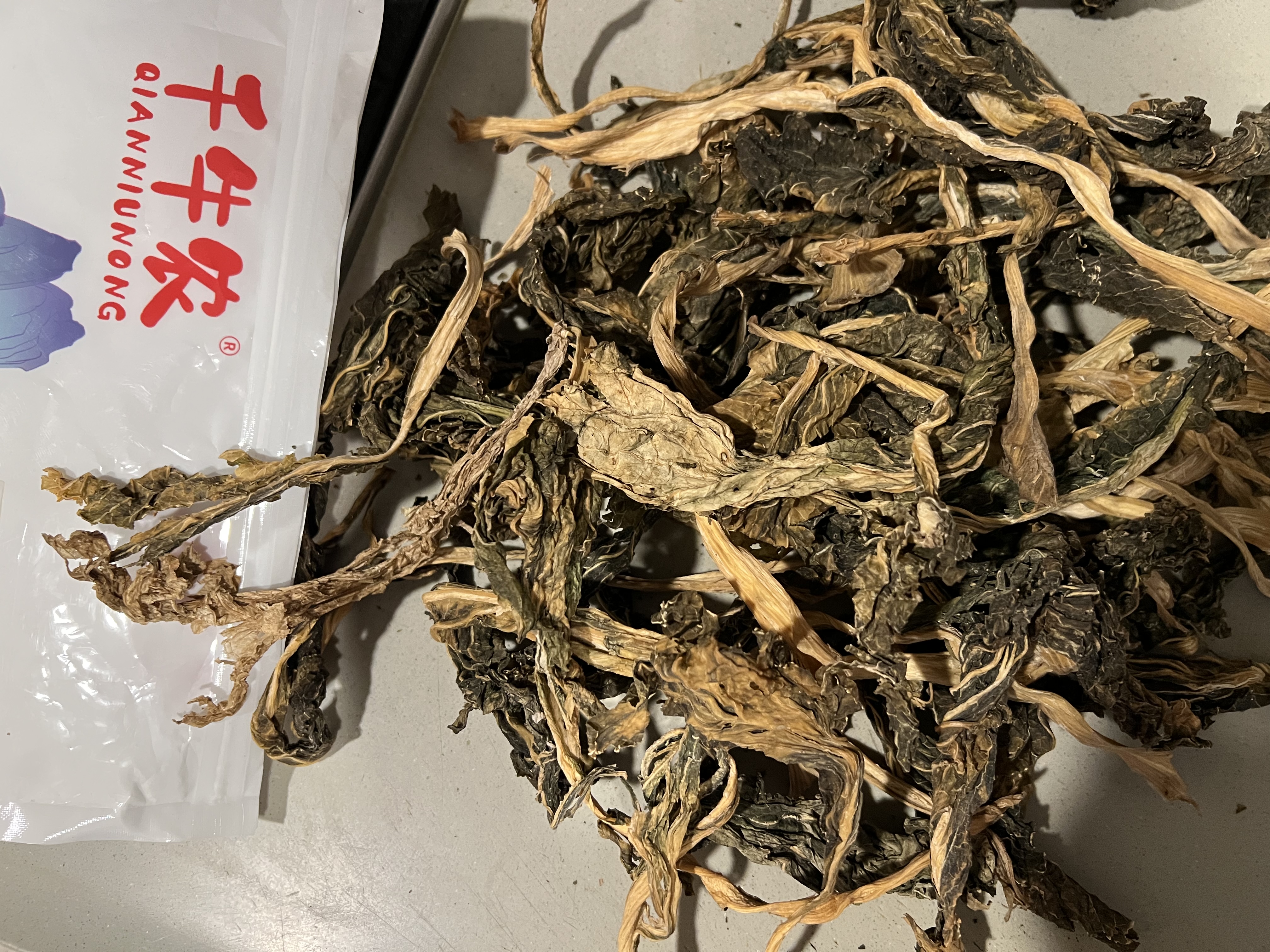千牛农 白菜干300g 干白菜脱水蔬菜 干菜广式煲汤材料干货农家特产 实拍图