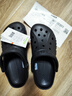 CROCS卡骆驰洞洞鞋贝雅洞洞鞋轻便运动鞋耐磨一脚蹬拖鞋休闲鞋|10126 黑色-001 39 (240mm) 实拍图