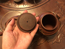 库存处理一九六八年顾景舟老一厂纯手工宜兴正品紫砂壶茶具套装 周桂珍铜提梁 500ml 实拍图