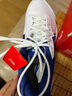 李宁（LI-NING）【雷霆LITE】羽毛球鞋男款耐磨训练鞋AYTS020-4白/蓝色44/10.5 实拍图