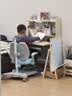 童博士儿童学习桌椅套装多功能可升降高中小学生家用书桌椅子写字课桌 高书架+AA级灯+高端工学椅蓝 实拍图
