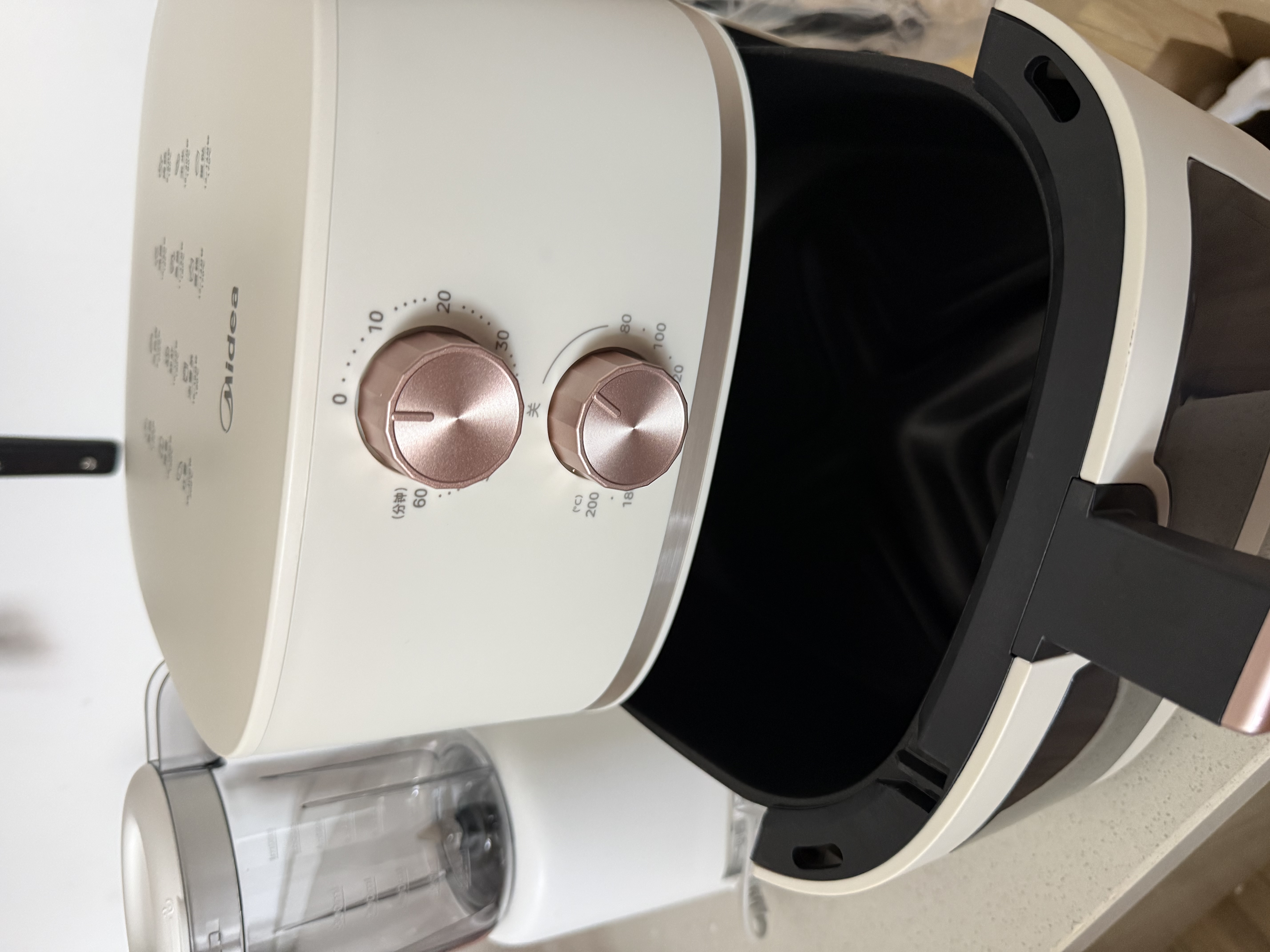 美的（Midea）空气炸锅不用翻面可视大容量家用全自动烤箱多功能不粘易洗触控微蒸汽嫩烤免翻面炸烤一体 【有吃有喝】大功率料理机+空气炸锅 5L 实拍图
