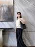 欧洲羊2026新款V领纱袖针织短袖t恤女夏季冰丝薄款针织衫大码女装上衣潮 晒单实拍图