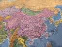 新版 世界地图（盒装折叠版）大尺寸 1.495米*1.068米 行政区划版   实拍图