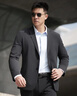 龙牙三代龙牙暗行轻量便携西服轻量战术修身商务休闲轻薄外套男职业 钨钢黑 S 170/92A（120-140斤） 实拍图