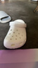 卡骆驰（CROCS）檀健次同款经典洞洞鞋轻便百搭女沙滩鞋包头拖鞋男鞋|10001 白色-100(含智必星) 37 /38(230mm) 实拍图