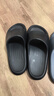 朴西香蕉船凉拖鞋女士浴室不易滑居家室内四季情侣拖鞋男 黑色 44-45 实拍图