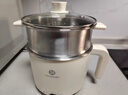 利仁（Liven）小钢人电火锅304不锈钢电煮锅分体式小电锅小型2-3人用3升小锅0涂层电蒸锅电热锅带蒸笼DHG-J368 实拍图