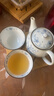 陶趣居 日本进口线唐草小蓝芽茶杯日式汤吞寿司杯陶瓷小杯泡茶杯子茶具 线唐草 茶杯 单个 200ml1只 实拍图