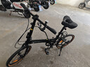 京东京造 F8折叠自行车禧玛诺7速铝合金20英寸成年人学生通勤单车陶瓷黑 实拍图