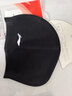李宁（LI-NING）泳帽男女加大护耳护长发游泳帽不勒头舒适防水硅胶成人泳帽4121黑 实拍图