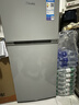 美的（Midea）112L两门小冰箱灰色双温小冰箱迷你家用宿舍租房灵活摆放节能低音深冷速冻 BCD-112CM 实拍图