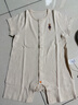 babylove婴儿短袖连体衣夏季薄款衣服彩棉提花透气哈衣爬服新生儿宝宝夏装 实拍图