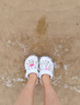 卡骆驰（CROCS）贝雅卡骆班洞洞鞋轻便耐磨一脚蹬休闲鞋女鞋时尚沙滩鞋|205089 冬日白/彩色-1LI 36 /37(220mm) 实拍图