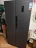 上菱601升双开门冰箱 风冷无霜一级能效变频大容量净味家用电冰箱对开门 以旧换新BSE601PWL 实拍图