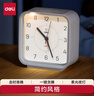 得力儿童节方形简约指针闹钟柔光夜灯台式时尚座钟起床神器 开学升学季必备 白色8851开学新年礼物 实拍图