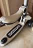 嘻优米儿童滑板车1-6岁可坐防侧翻小孩可推男女孩生日礼物 【可拆卸座椅+脚踏】灰黑六合一 实拍图