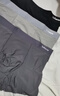 猫人男士内裤男冰丝凉感10A虫草抑菌无痕透气裤衩大码男生平角短裤头 黑色+铂灰+灰蓝 虫草抑菌超凉感冰丝 3条 XL （建议120斤-140斤） 实拍图