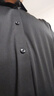 皮尔卡丹（pierre cardin）桑蚕丝细腻亲肤长袖衬衫男春秋季新款无痕免烫抗皱真丝衬衣 黑色 180/XXL155-170斤 实拍图